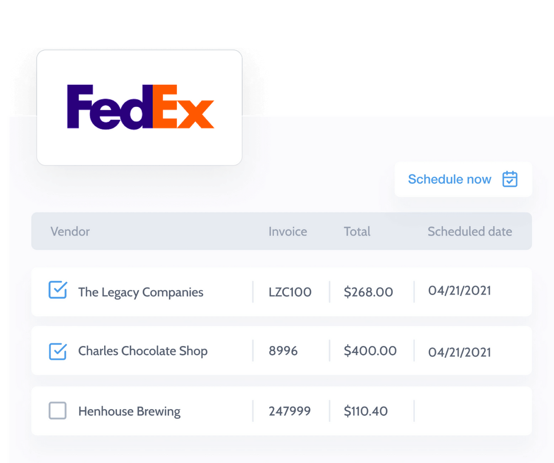 Fedex pay an invoice