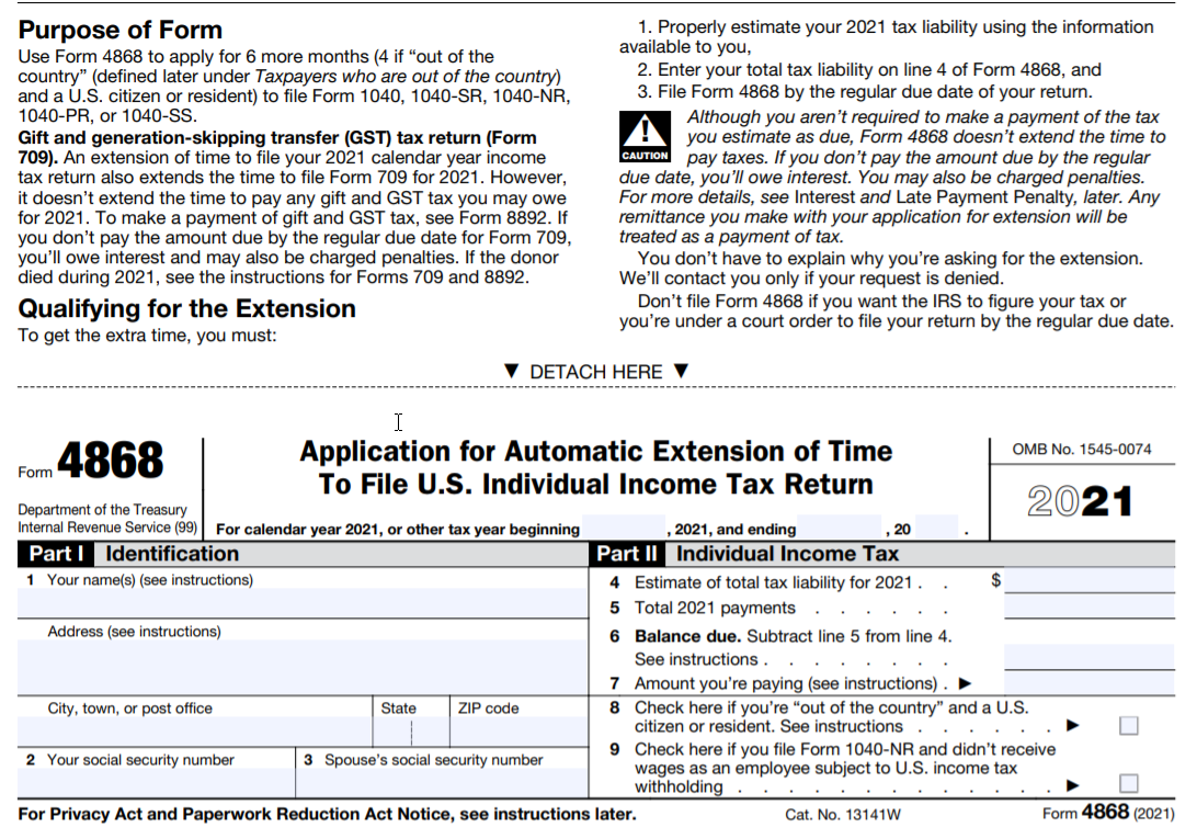 Do you have to pay when you file an extension