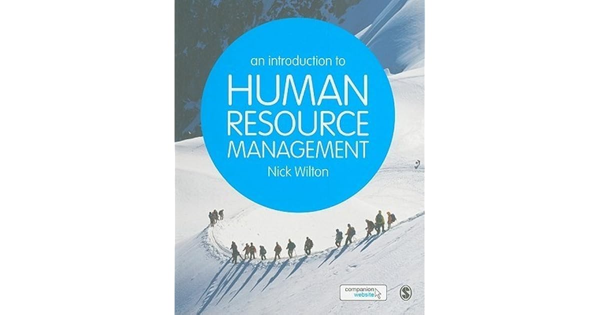 An introduction to human resource management nick wilton