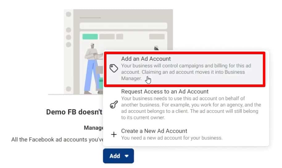 How to connect an ad account to a business manager
