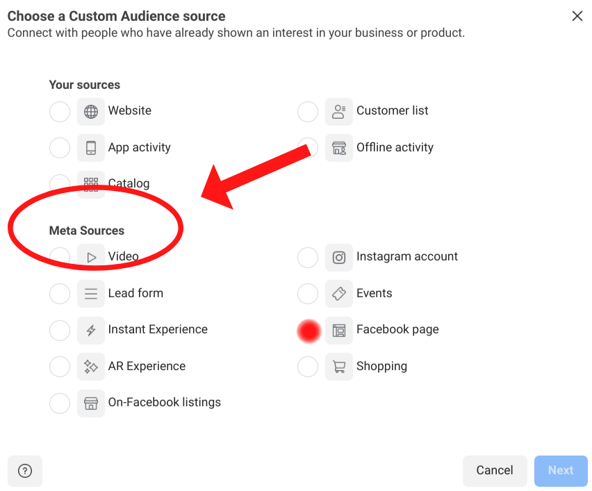How to create an audience in ads manager