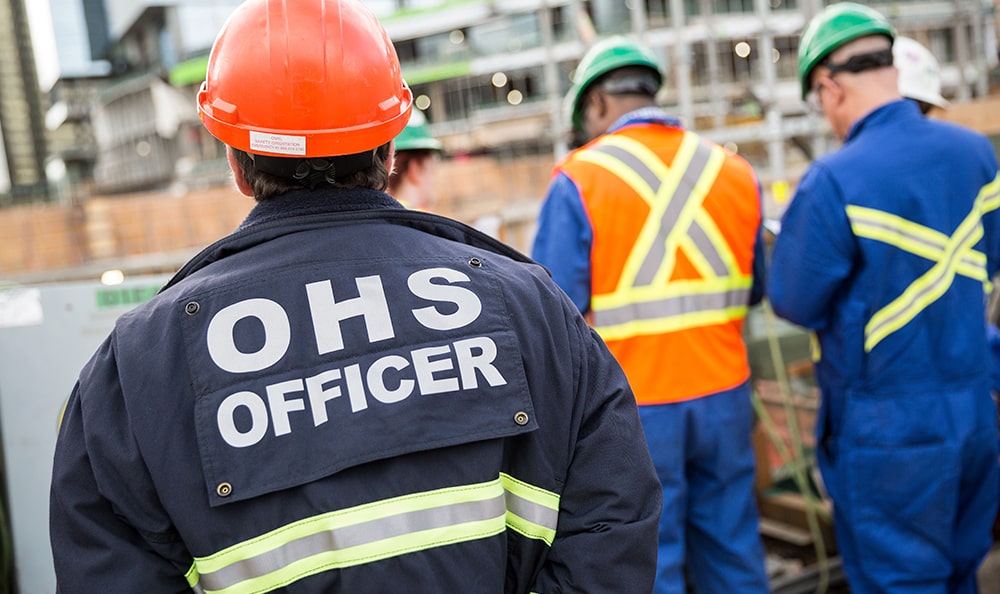 An occupational safety officer for a large company