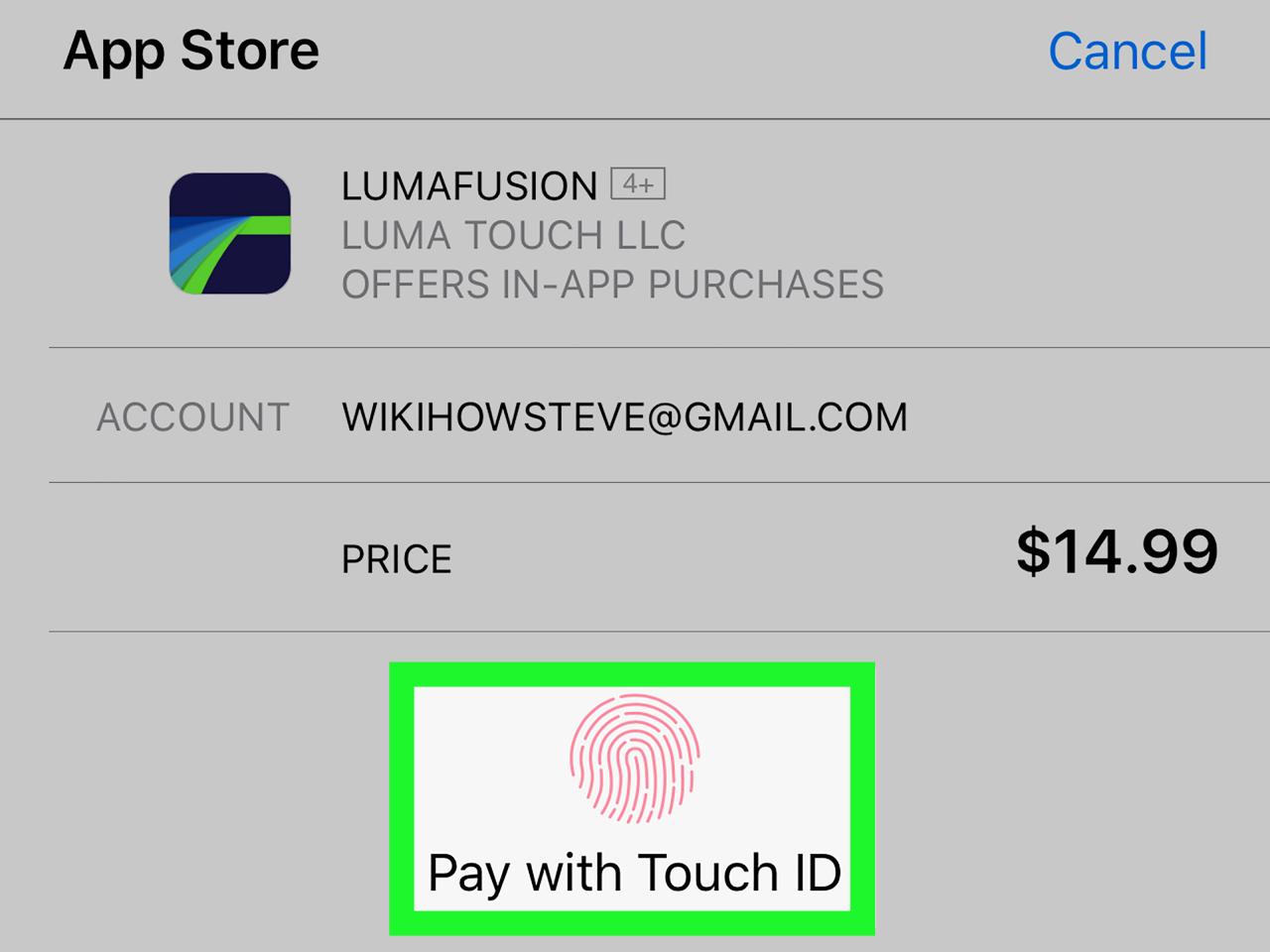 How do you pay for an app on iphone