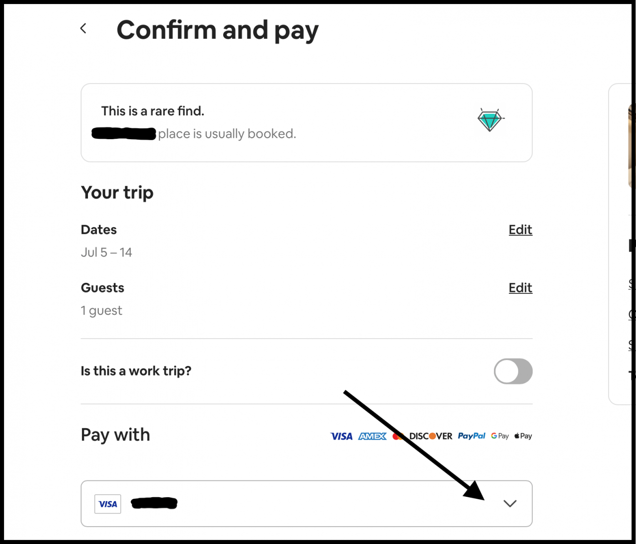 How do you pay for an airbnb