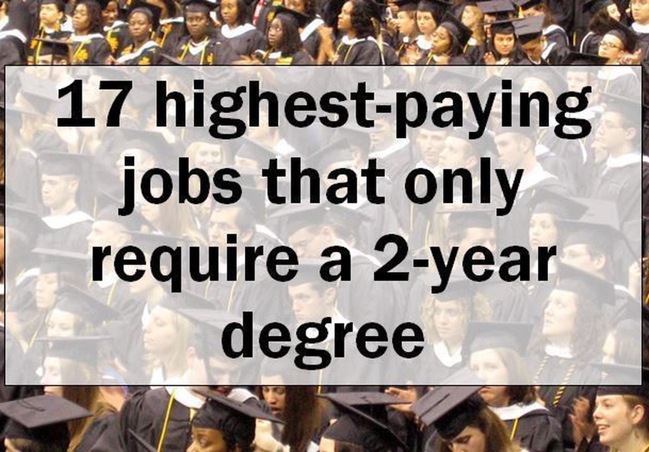 Great paying jobs with an associate's degree
