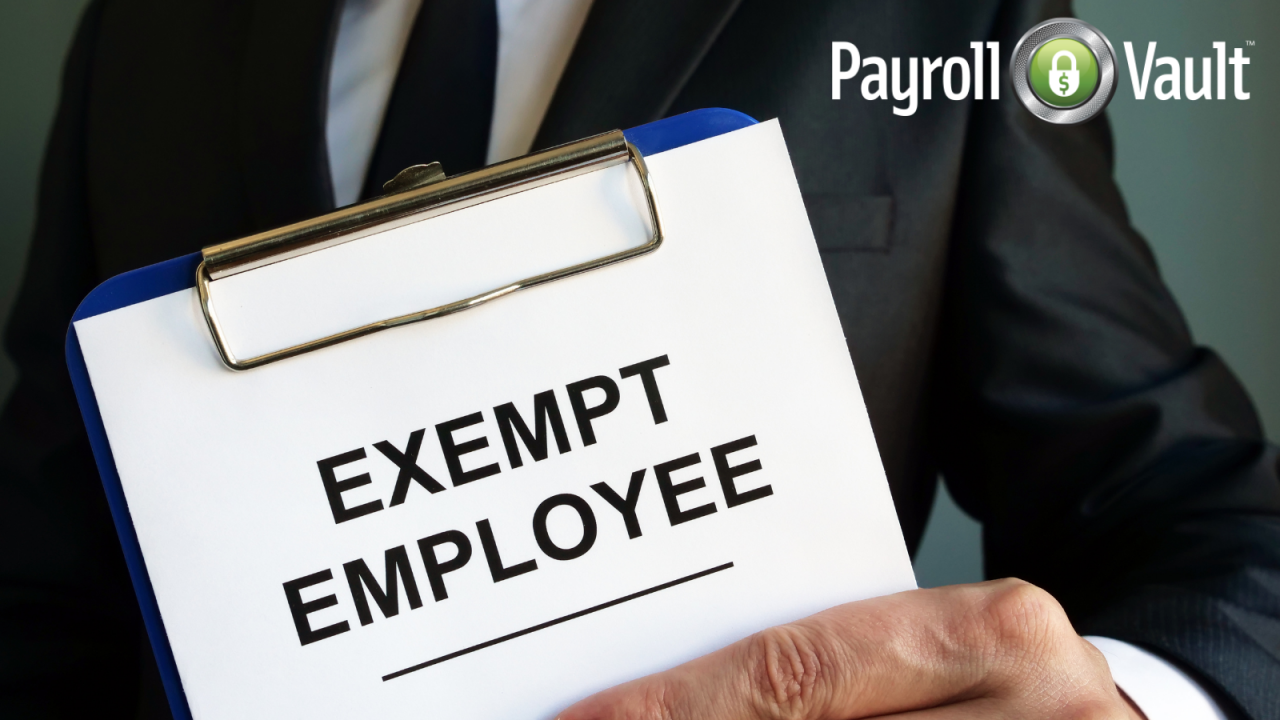 An exempt employee is one who