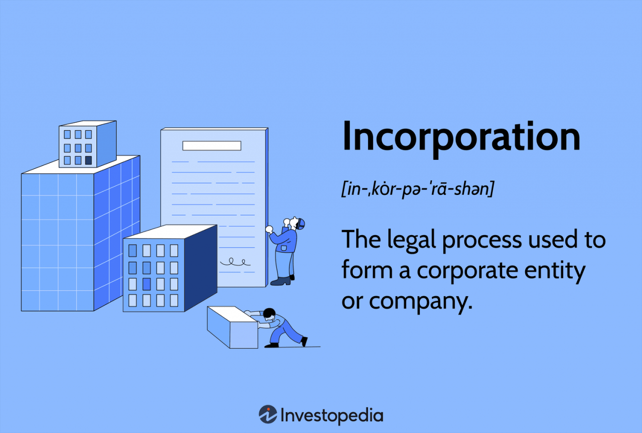 Advantages of an incorporated company