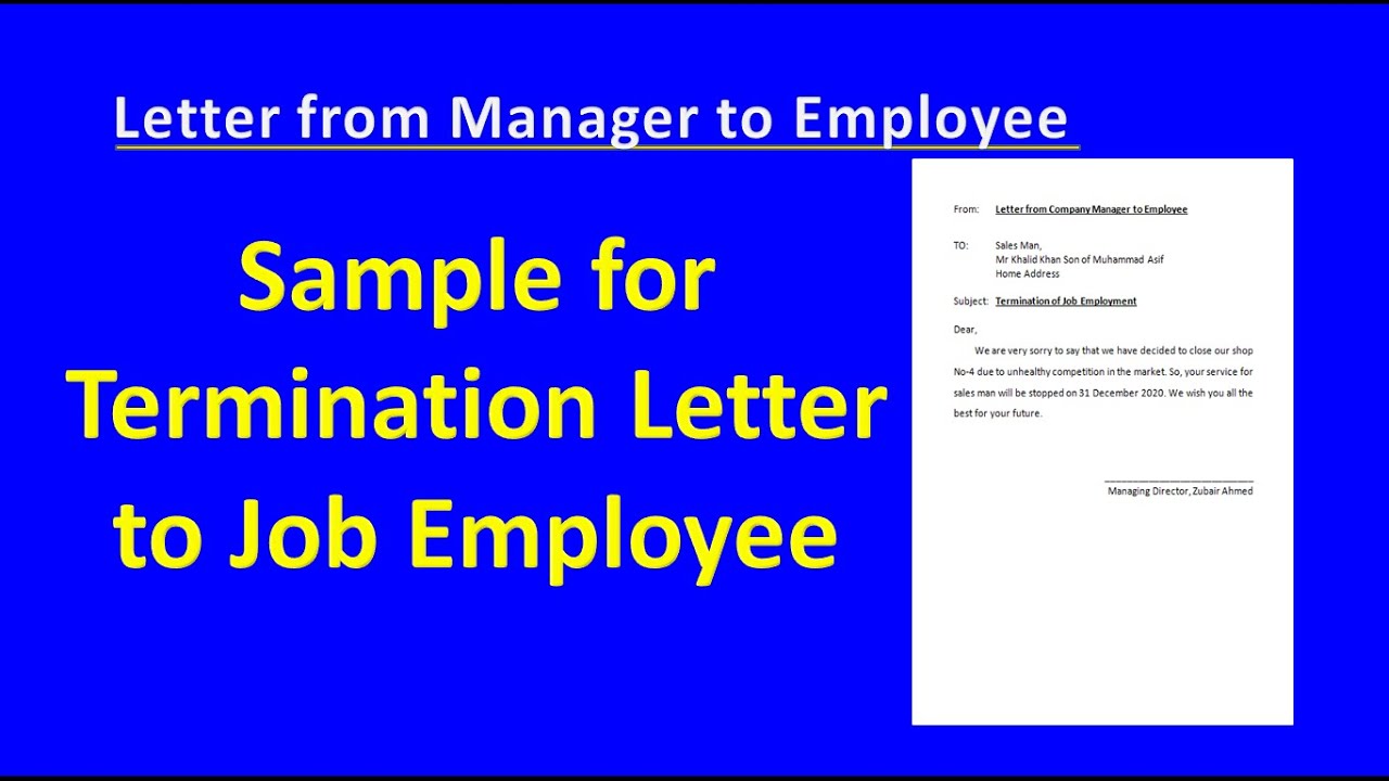 How to terminate an employee script sample