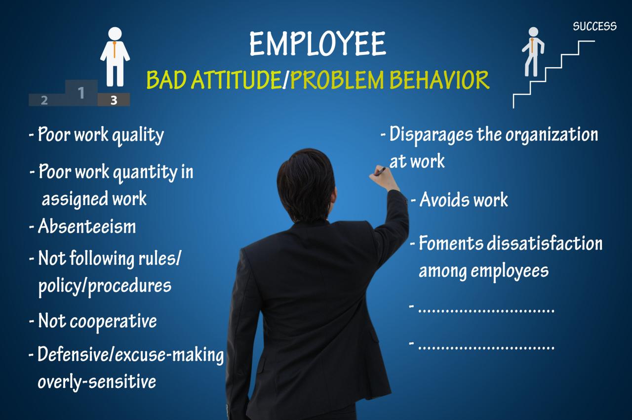 How to manage an employee with a bad attitude